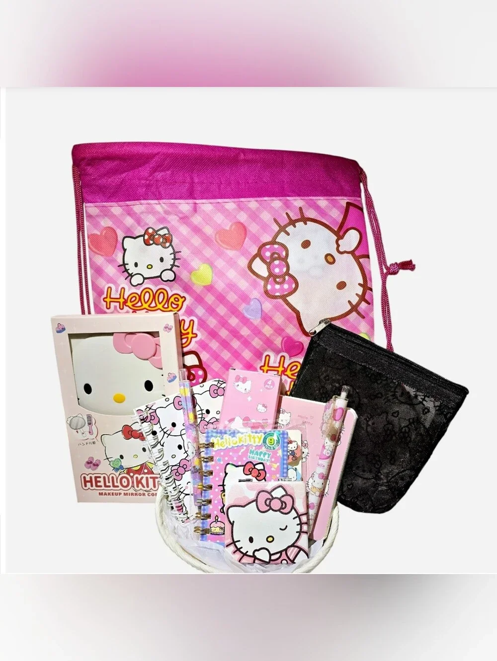 Hello Kitty 10 Piece UItimate Kawaii Stationary - Travel Bundle NEW